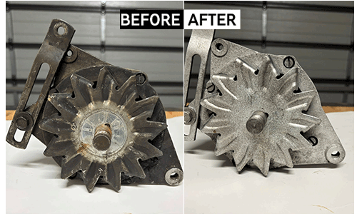 Laser cleaning for metal restoration