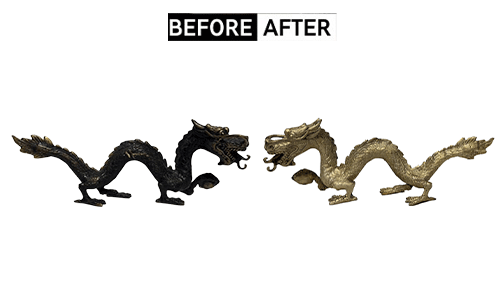 Laser cleaning for metal restoration