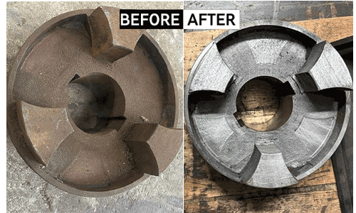 Laser cleaning for metal restoration